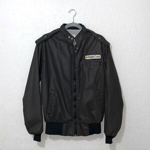 Brown vintage bomber